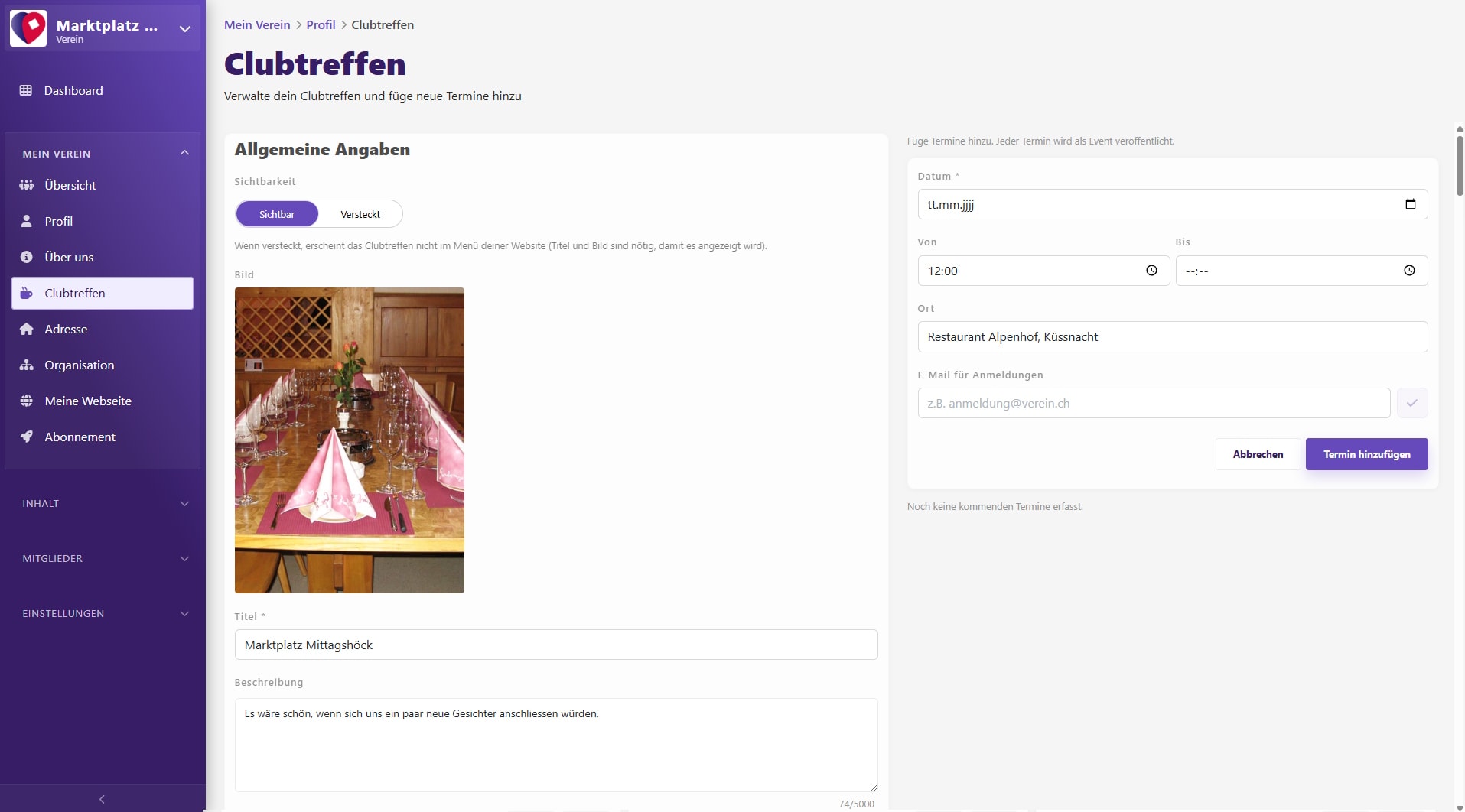 The platform for businesses, associations and communities