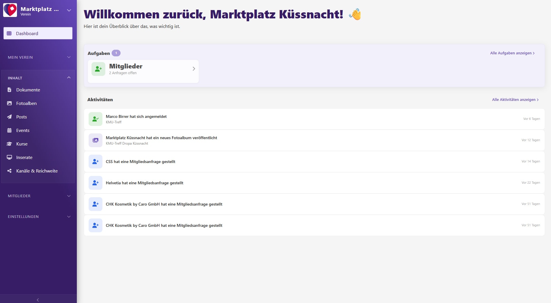 Die All-in-One Plattform für Vereine