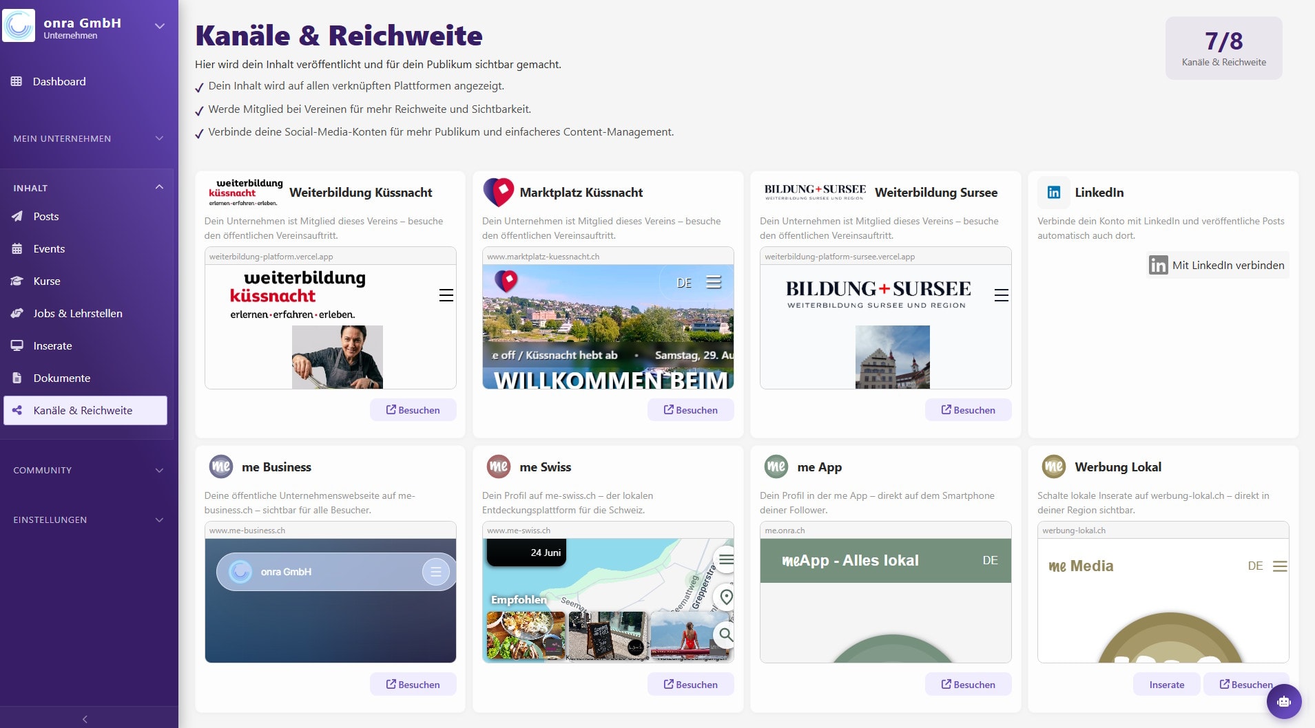 The platform for businesses, associations and communities