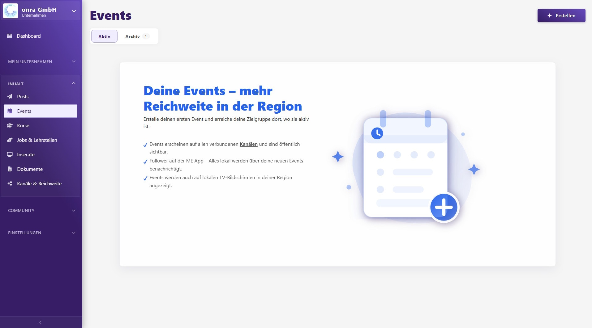 The platform for businesses, associations and communities