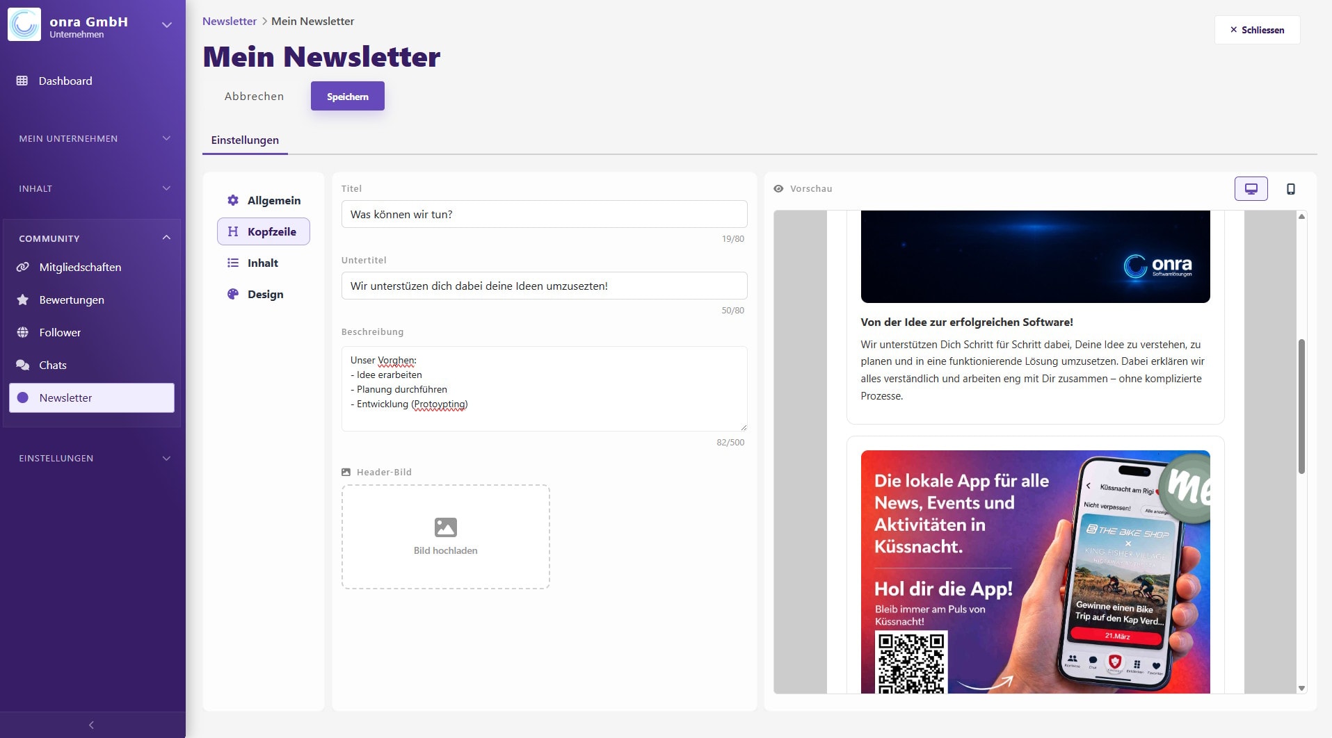 The platform for businesses, associations and communities
