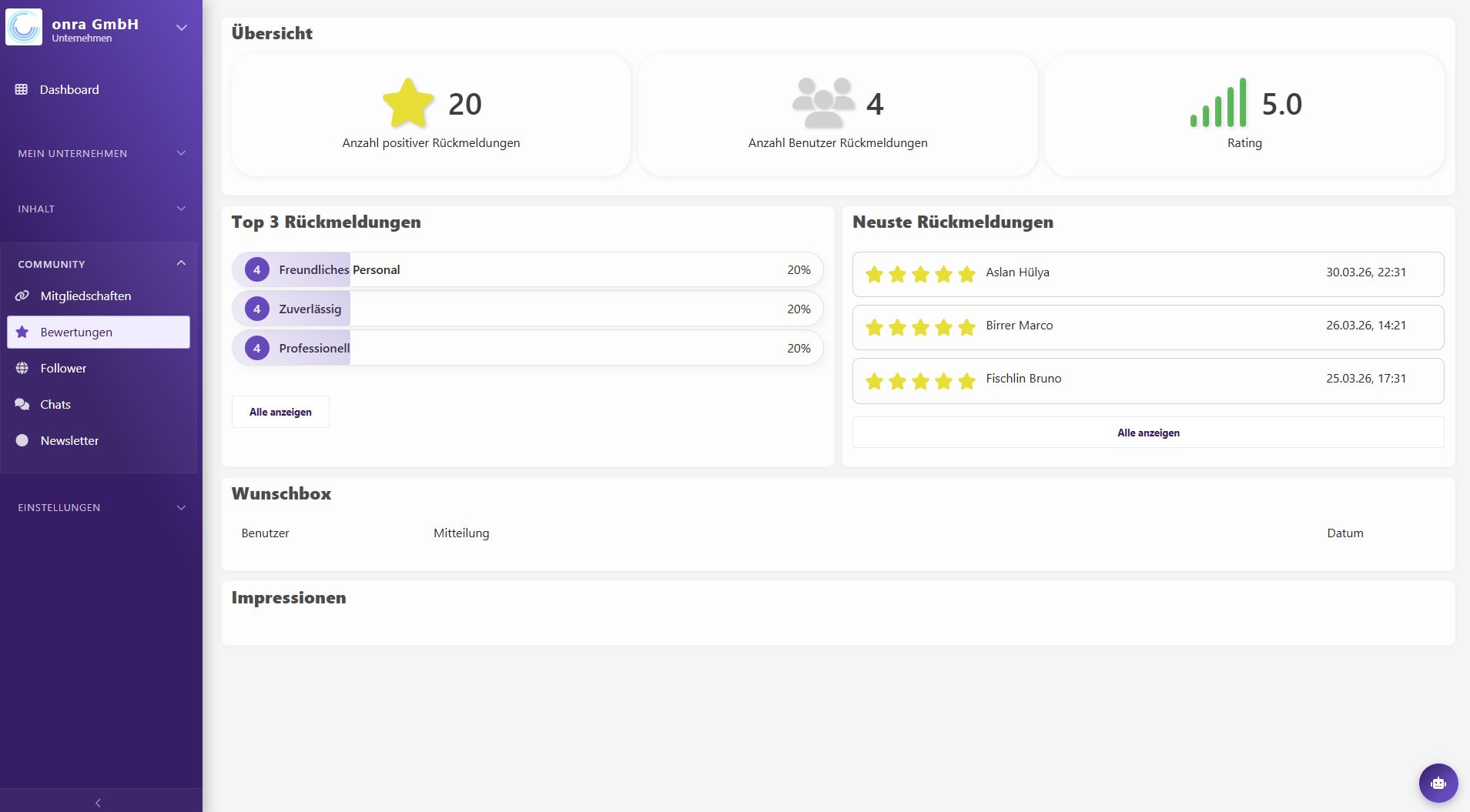The platform for businesses, associations and communities